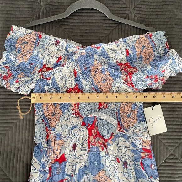 Japna Open Shoulder Floral Dress - Picture 8 of 10